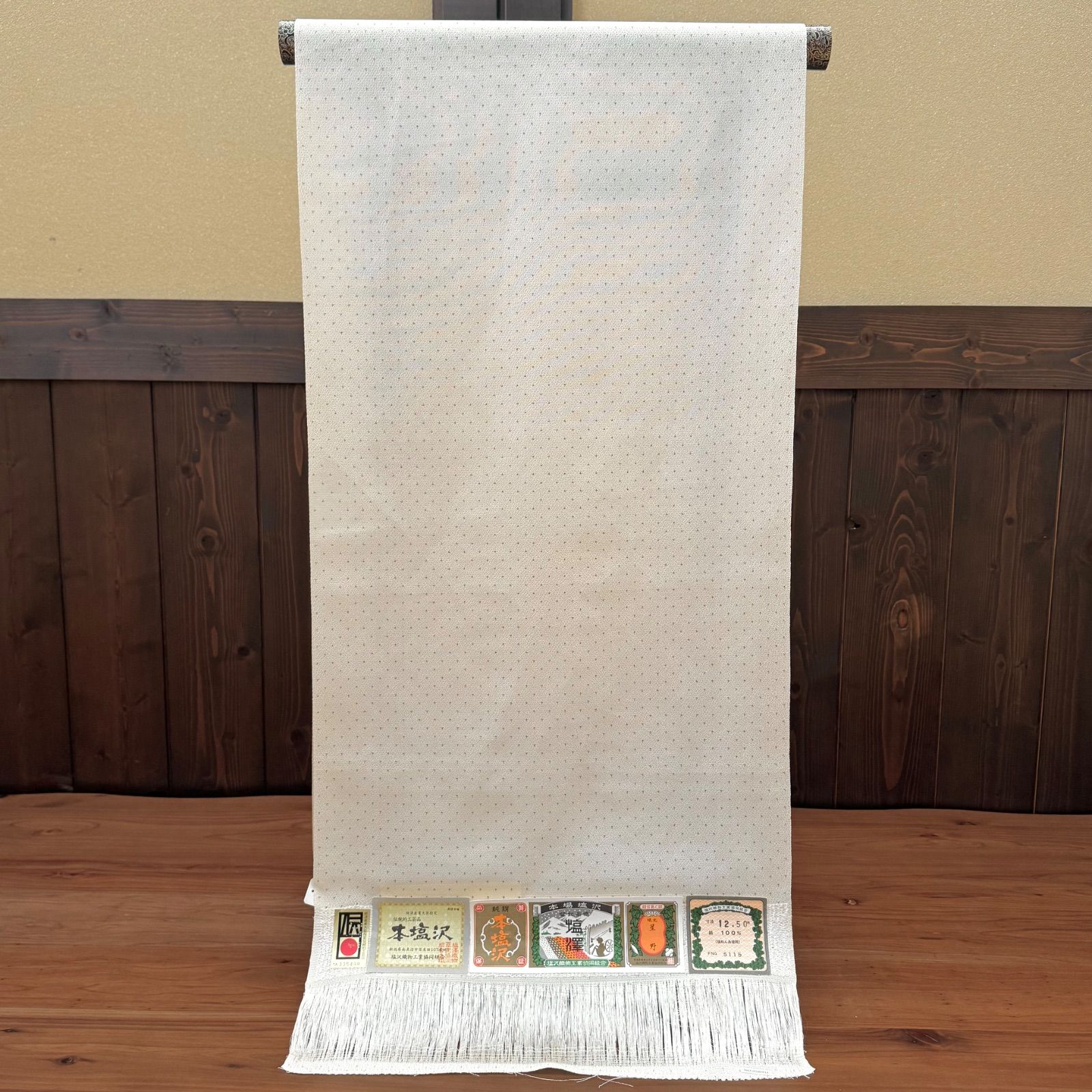 着物 本塩沢 お召 蚊絣 着尺 星野織物 0142 - メルカリ