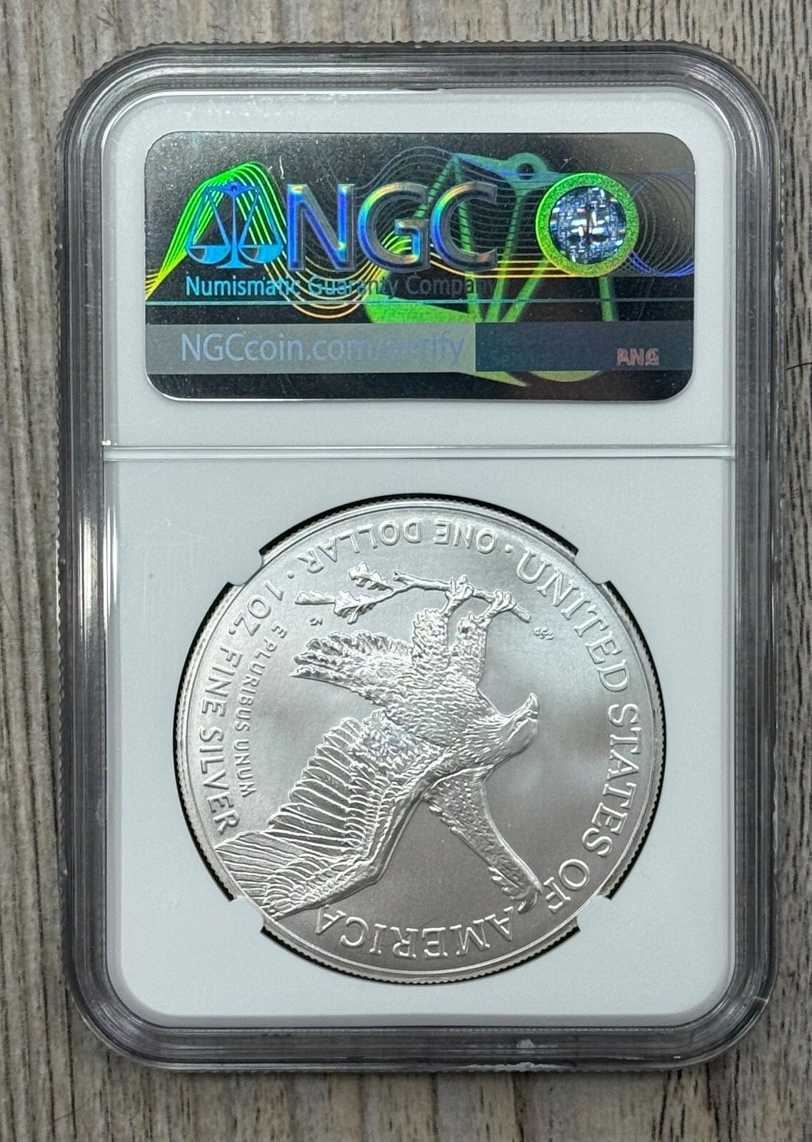 レア‼️2018年 シルバーシールド 限定 プルーフラメダル 、認証書付き。 2023 W アメリカン シルバー イーグル 1オンス 1ドル NGC MS70