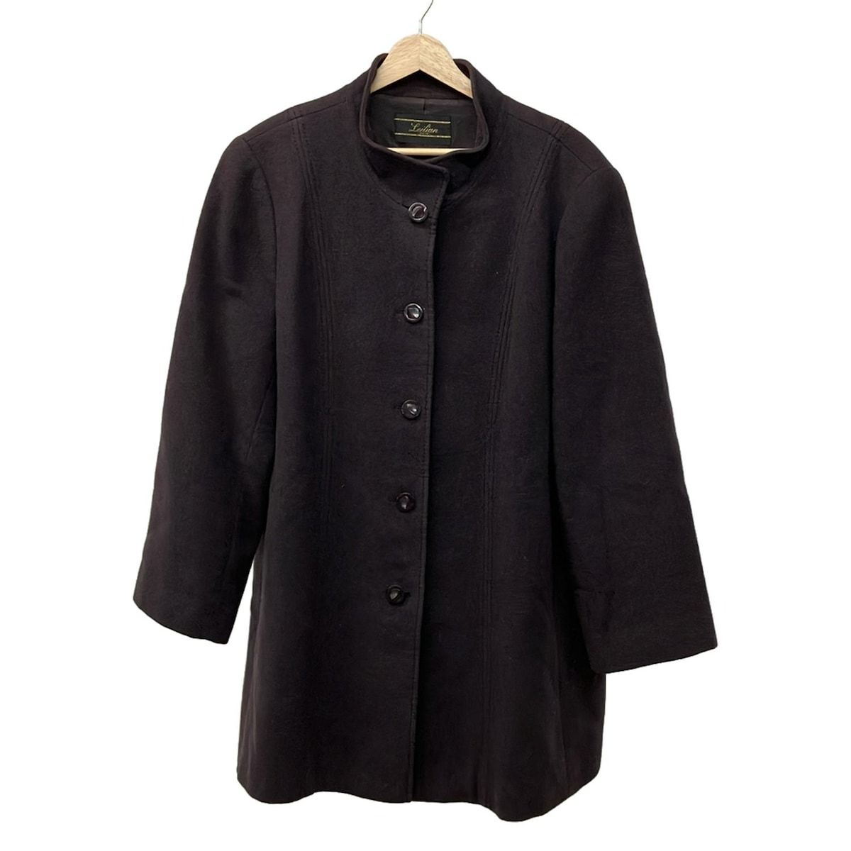 Leilian(レリアン) コート サイズ15+ L レディース - ダークブラウン