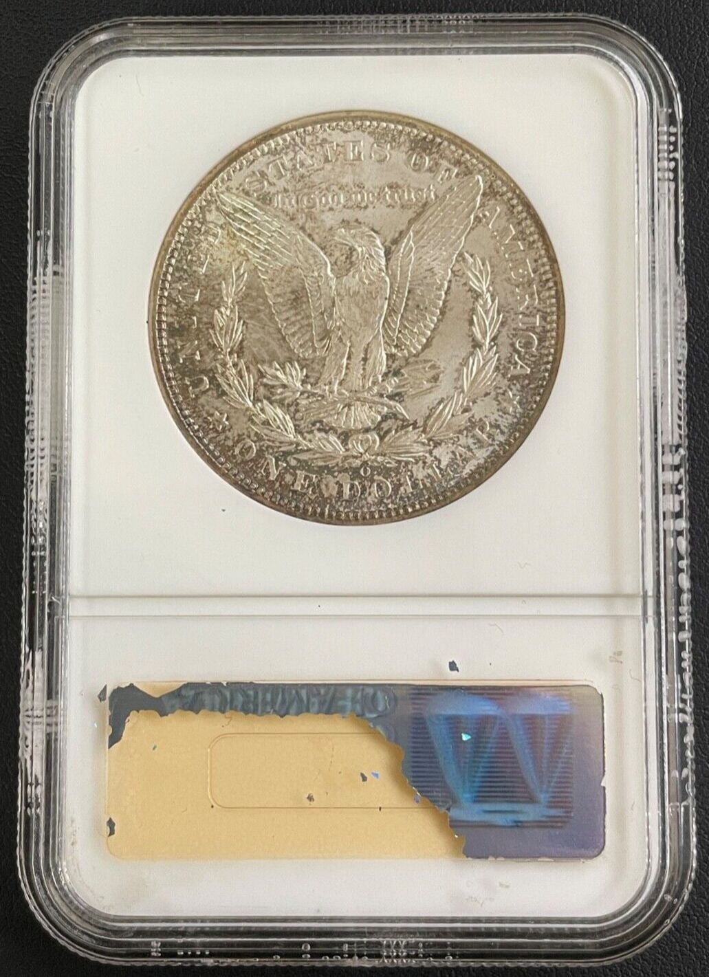 MS上級の1898-Oミントモルガン90%銀貨、上級グレイド品位