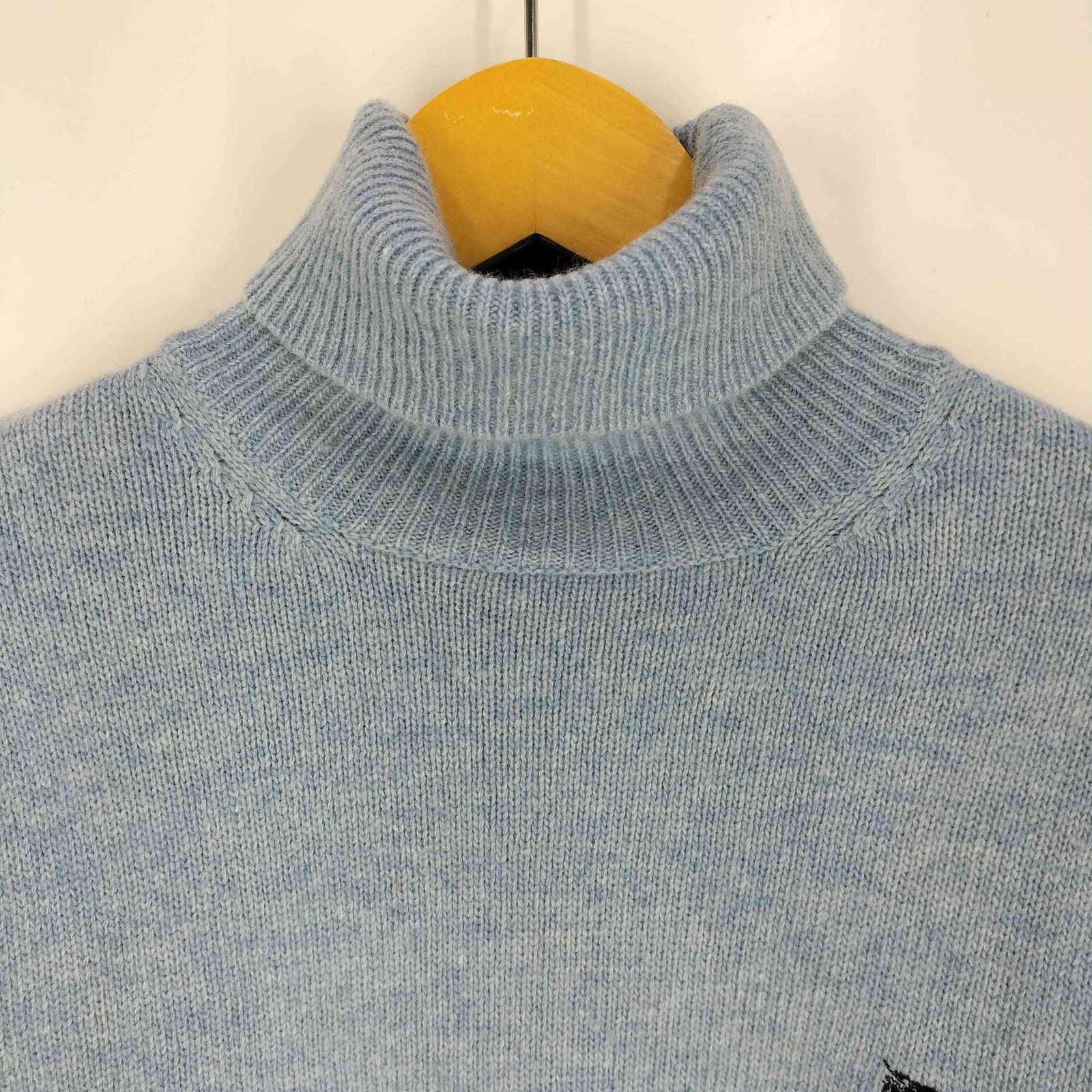 バーバリーブルーレーベル BURBERRY BLUE LABEL ロゴ刺繍 ウール