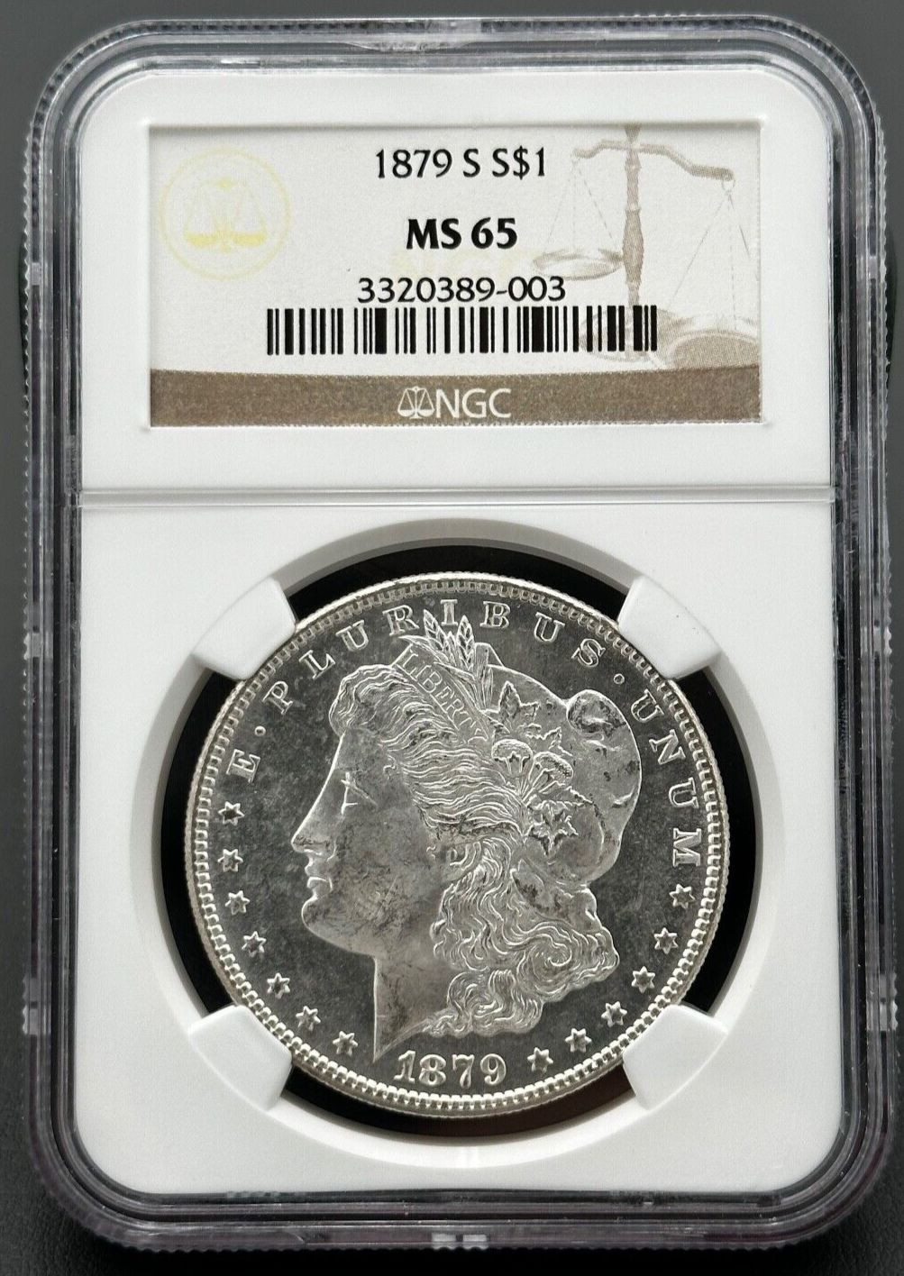 1879年 S モーガン 90% 銀貨 NGC MS65 グレードコイン - メルカリ