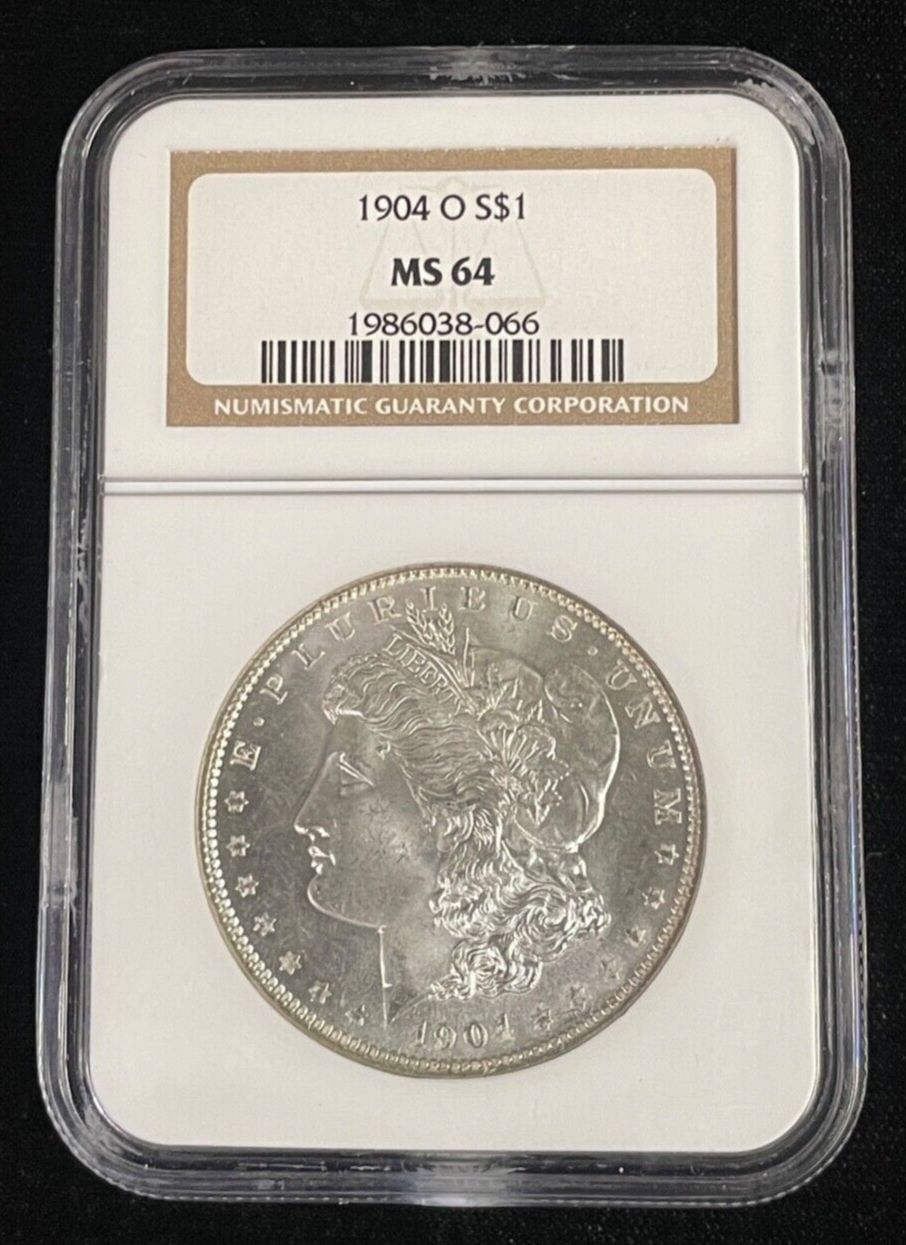 1904年 O モーガン シルバー ダラー 1ドル NGC MS64 ブライトホワイト