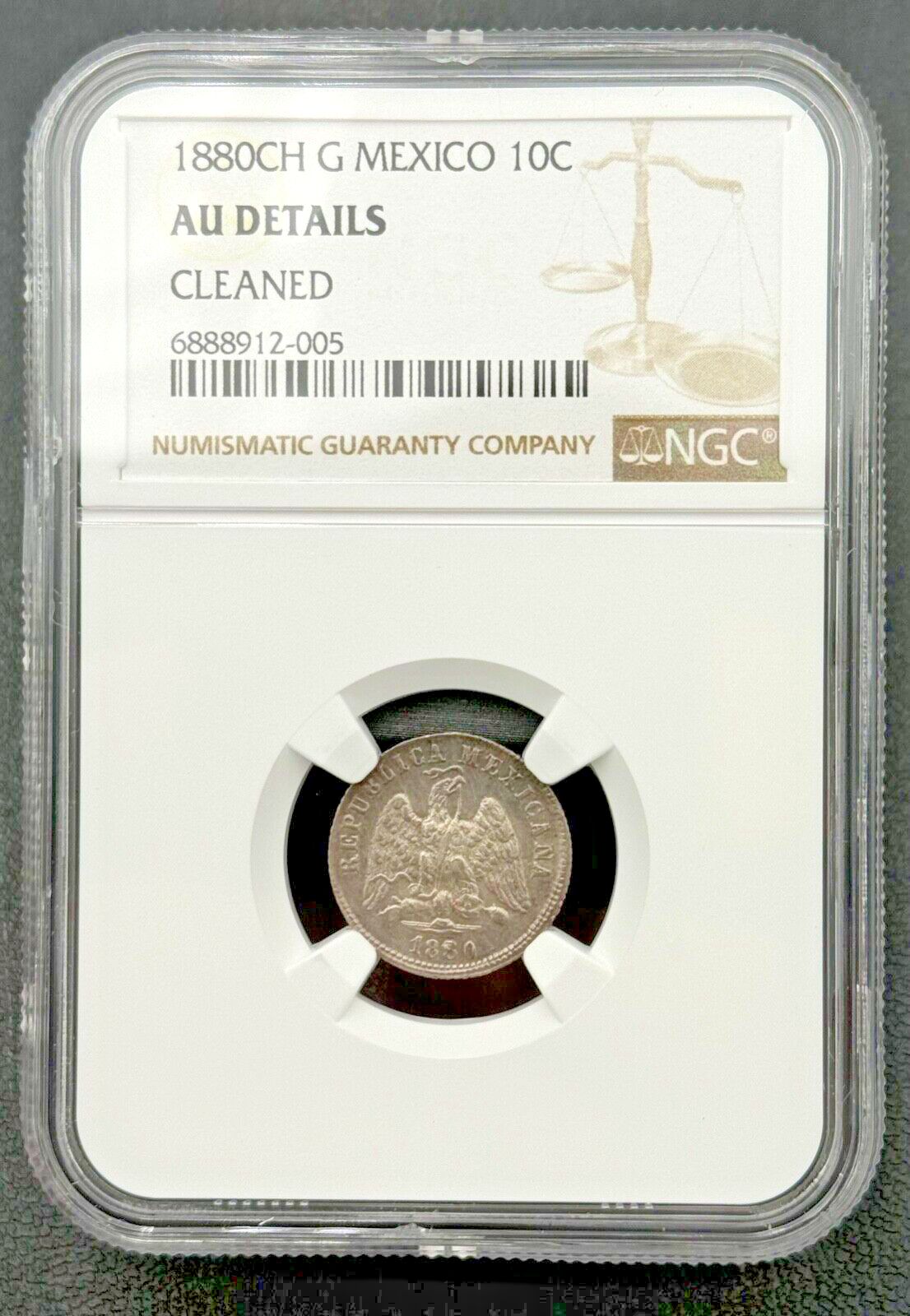 1880CH G メキシコ 10C AU NGC - メルカリ