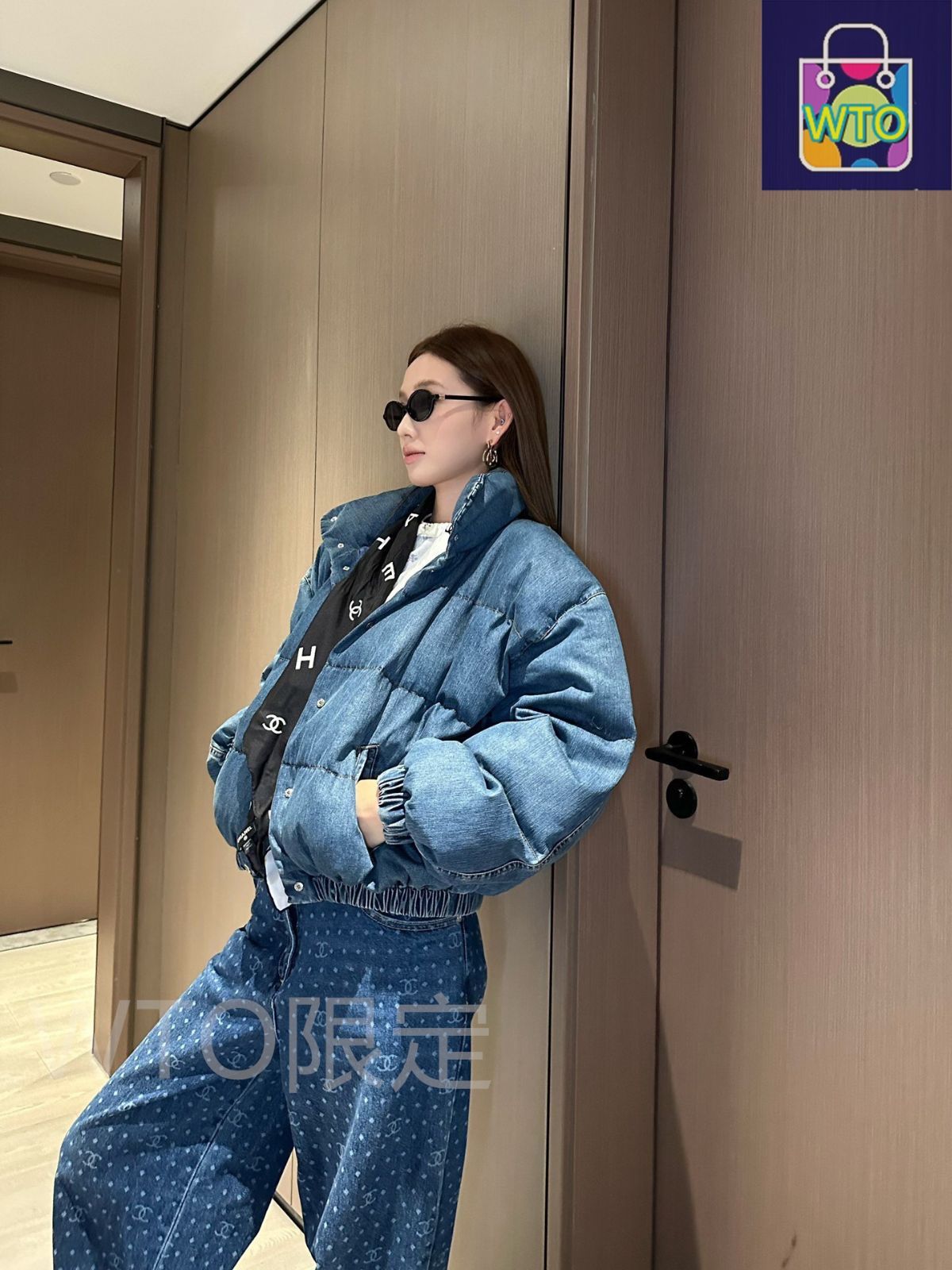 今日特価】Chanel シャネル スキーシリーズ 日本製デニムダウン