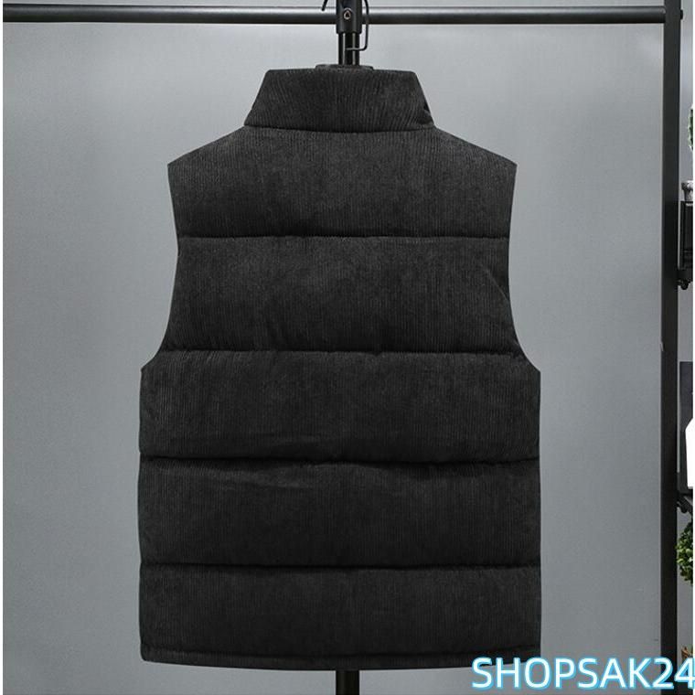 ベビー服(~95cm) ダウンベスト メンズ 中綿ベスト アウター スタンドカラー コーデュロイ 袖なし ジャケット 厚手 防寒 ゆったり 暖かい 秋冬 アウトドア おしゃれ676