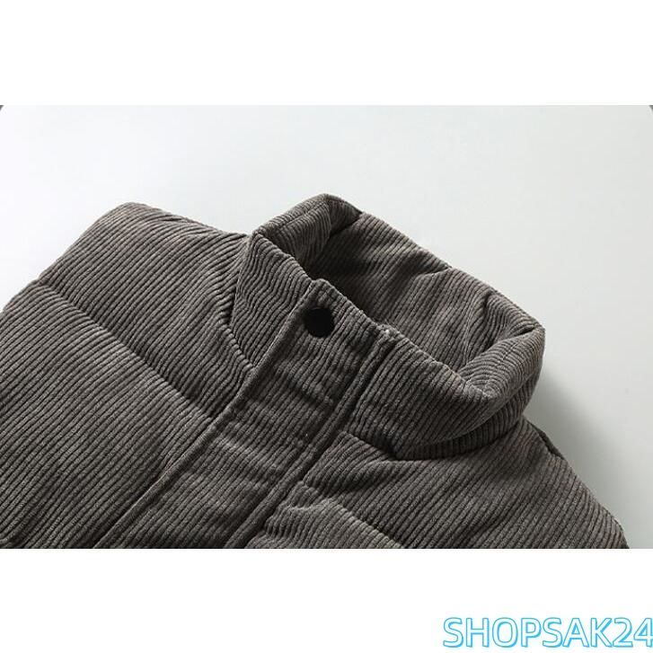 ベビー服(~95cm) ダウンベスト メンズ 中綿ベスト アウター スタンドカラー コーデュロイ 袖なし ジャケット 厚手 防寒 ゆったり 暖かい 秋冬 アウトドア おしゃれ676