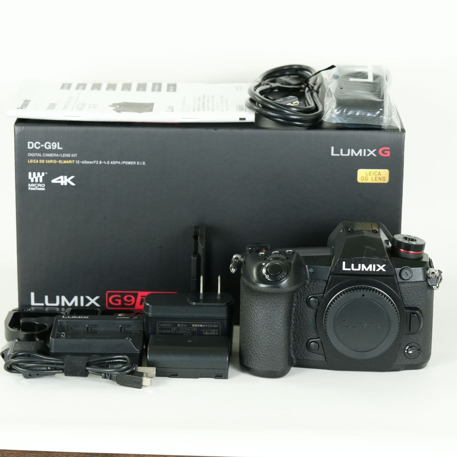 【美品・シャッター数240回】Panasonic Lumix G9 Pro 本体 良品 | シャッター数11,810回｜L型ブラケット付] Panasonic LUMIX DC