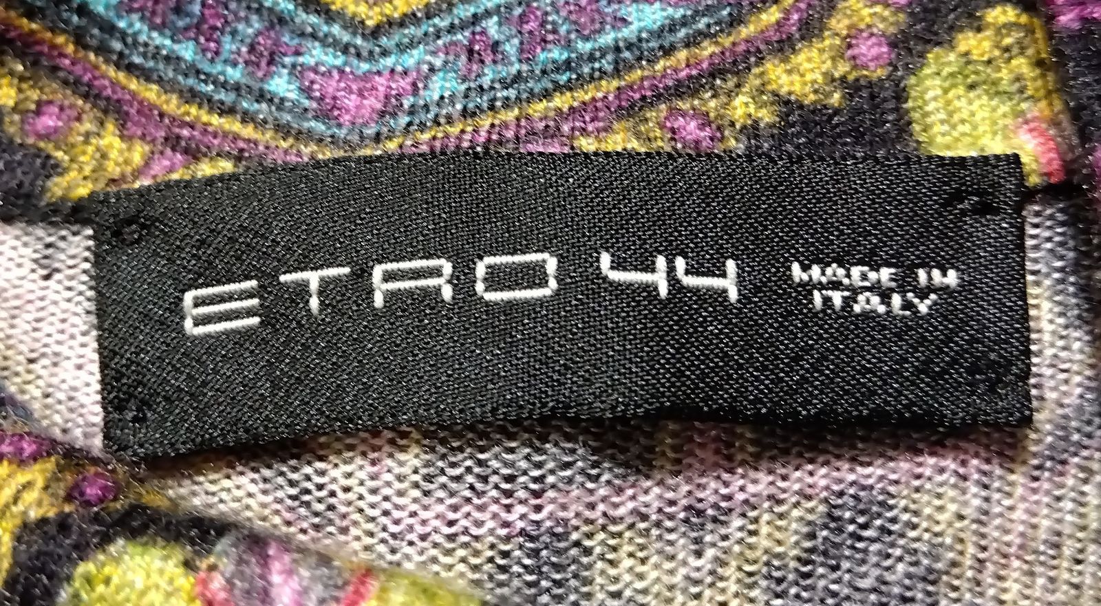 M08 Etro エトロ トップス シルクカシミア ハイネック Lサイズ 