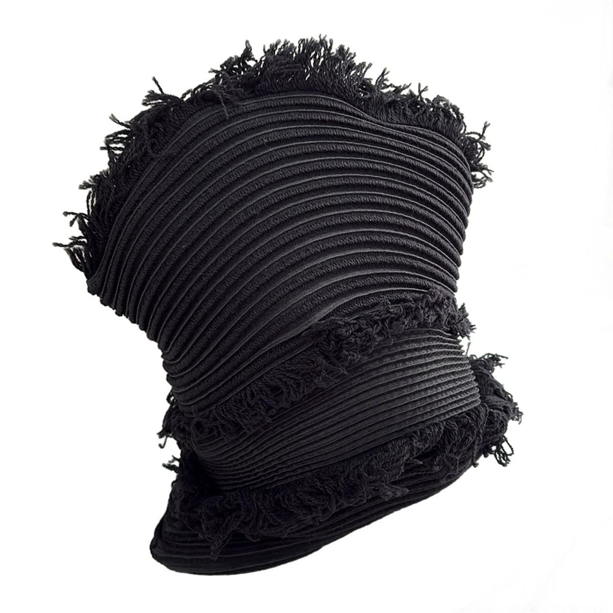 ISSEYMIYAKE(イッセイミヤケ) 帽子美品 - IM84-AA503 黒 帽子 (その他