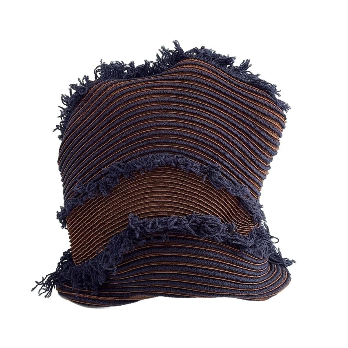 ISSEYMIYAKE(イッセイミヤケ) 帽子美品 - IM84-AA503 ブラウン×ダーク