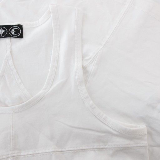 サグクラブ THUG CLUB タンクトップ 1 クルーネック モチーフ 白