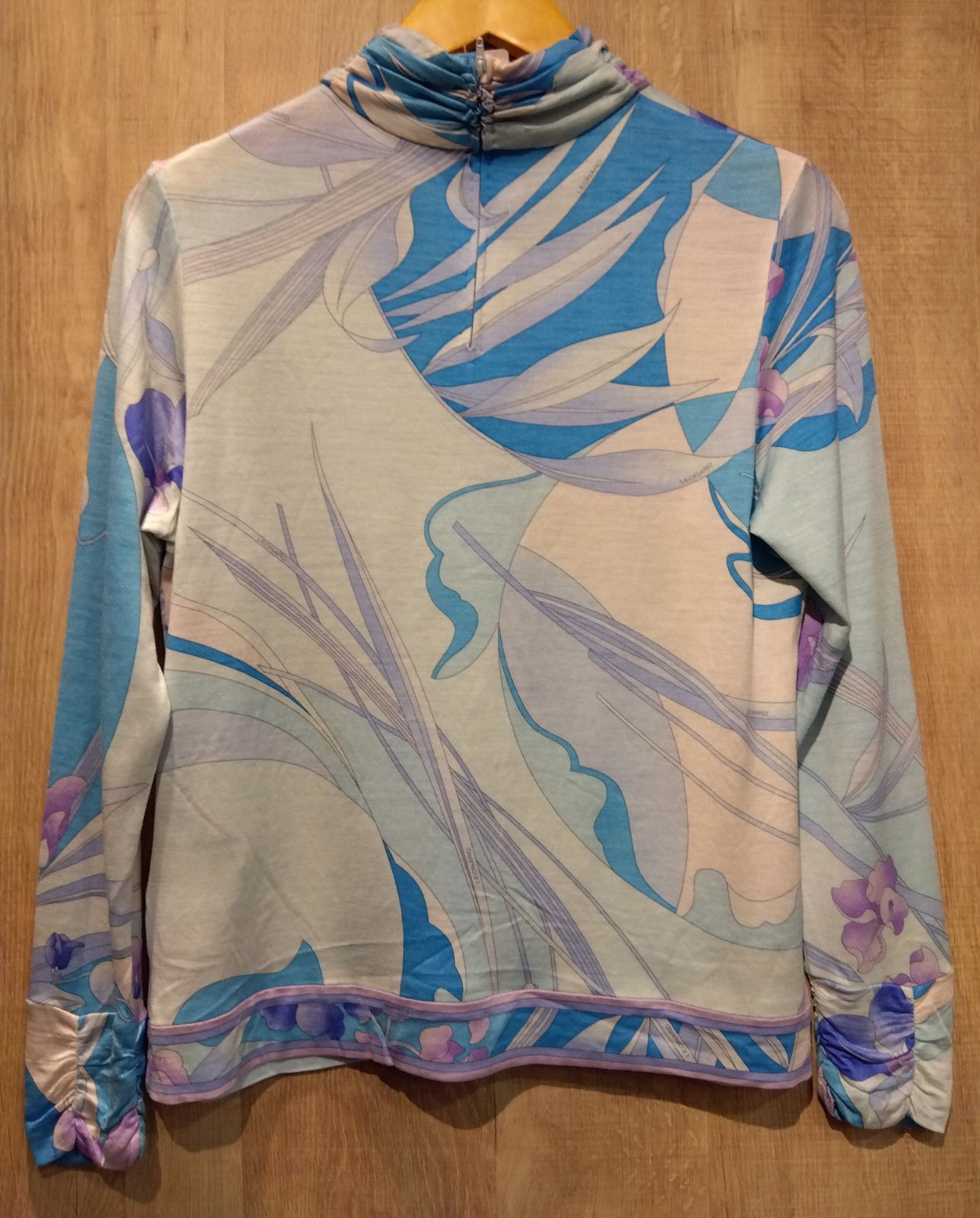 M08LEONARDレオナールトップス 美品 シルクウール Lサイズ エレガント