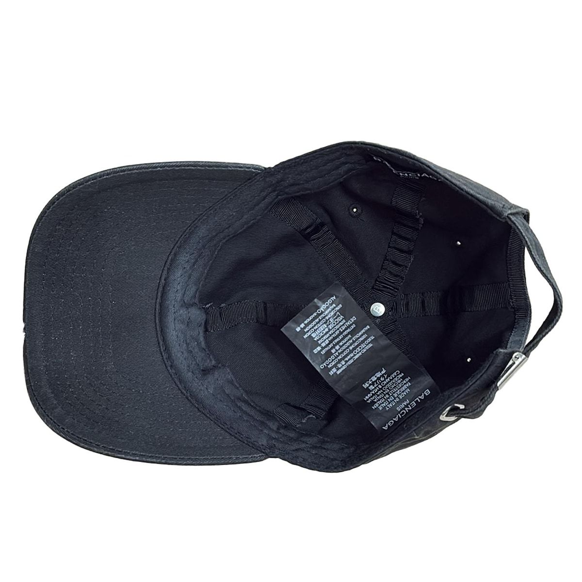 BALENCIAGA(バレンシアガ) キャップ - 黒 コットン - メルカリ