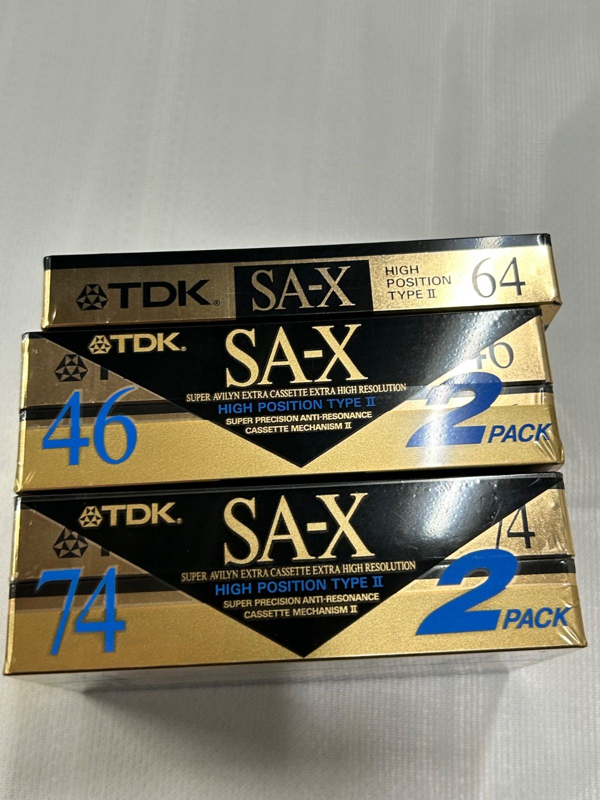11702 新品未開封 レア 当時物 TDK カセットテープ SA-X 46/64/74 5本