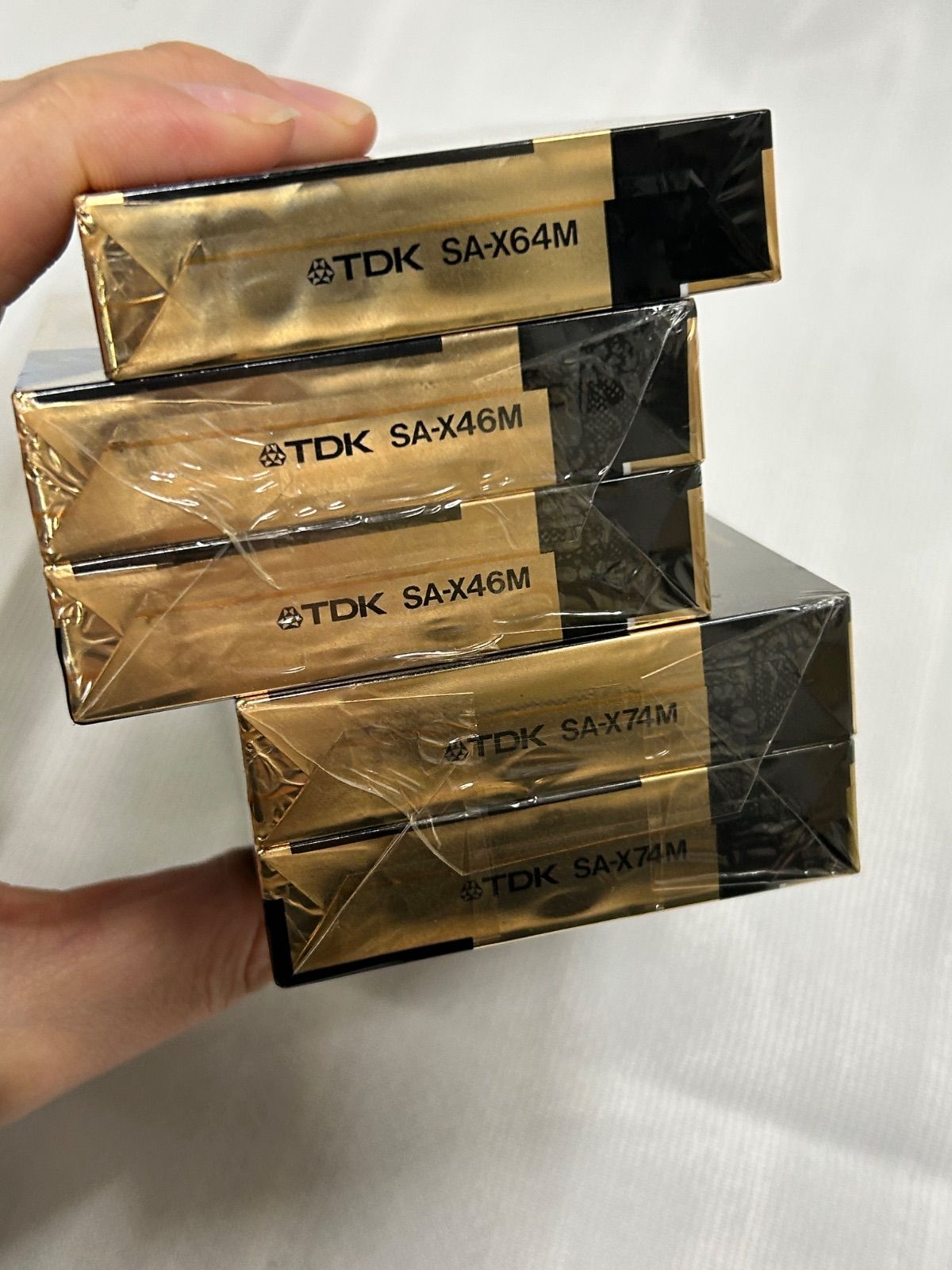 11702 新品未開封 レア 当時物 TDK カセットテープ SA-X 46/64/74 5本