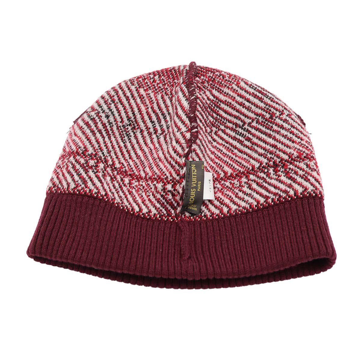 LOUIS VUITTON ルイヴィトン LV ボネ・グランフロア ニット帽 ウール91