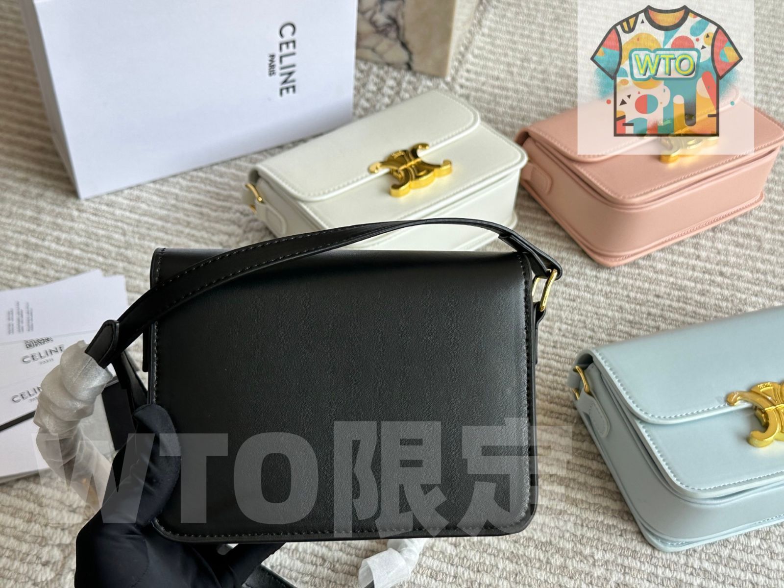 今日特価】Celine セリーヌ トリオンフ ボックスバッグ 実用性に優れた