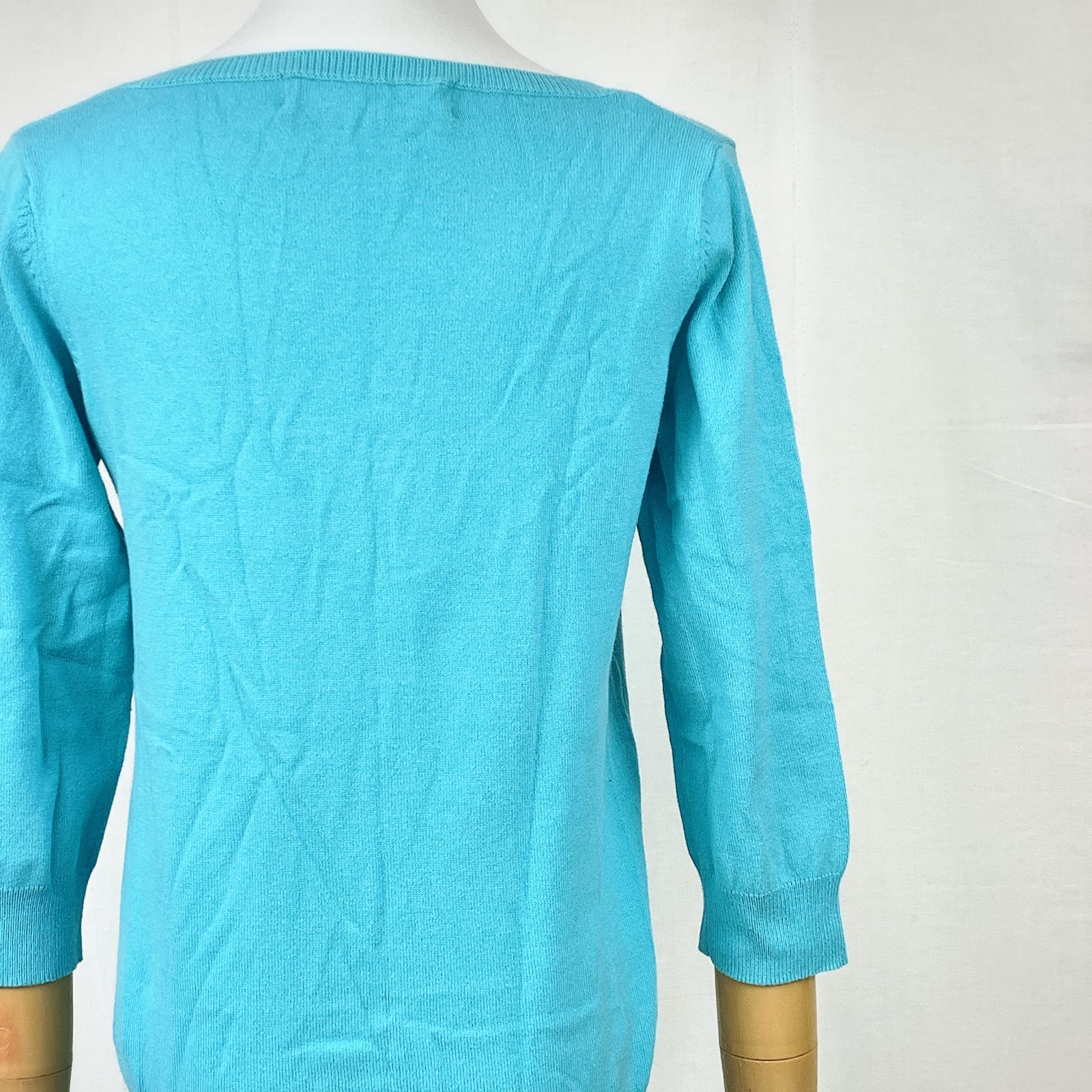 ZARA（ザラ） 水色 カーディガン 七分袖 ライトブルー Mサイズ  