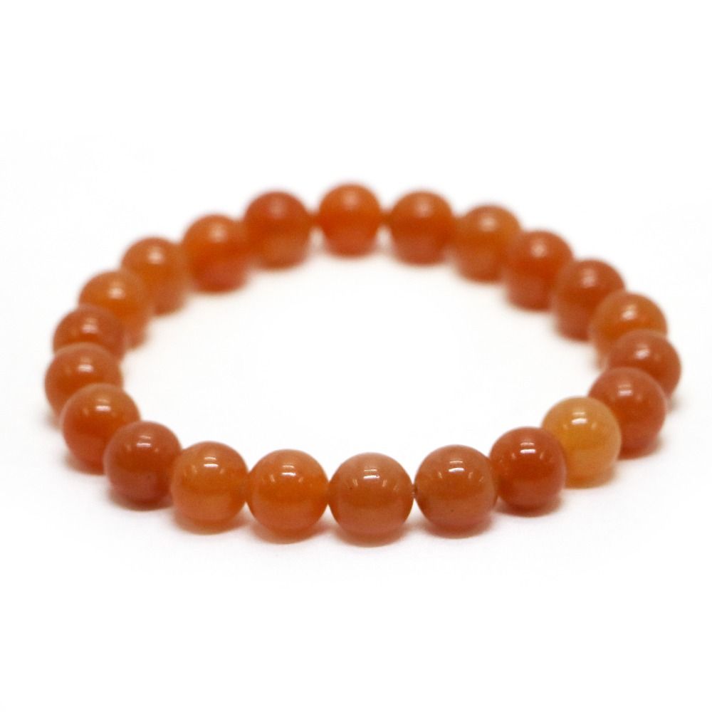 オレンジアベンチュリン【丸玉】10mm 数珠 天然石 ブレスレット