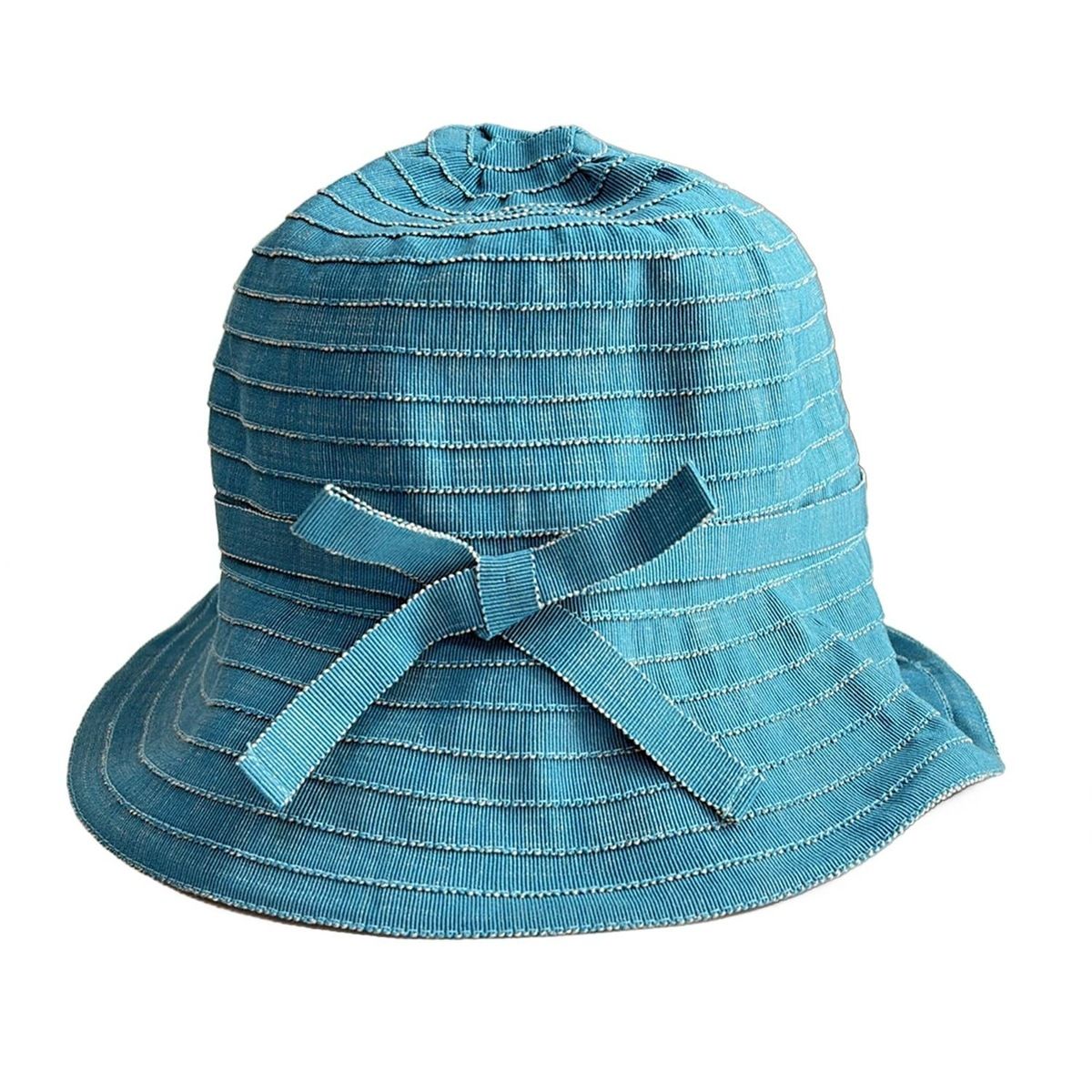 maxim(マキシン) ハット M - ブルーグレー×ベージュ リボン/FAVORIE