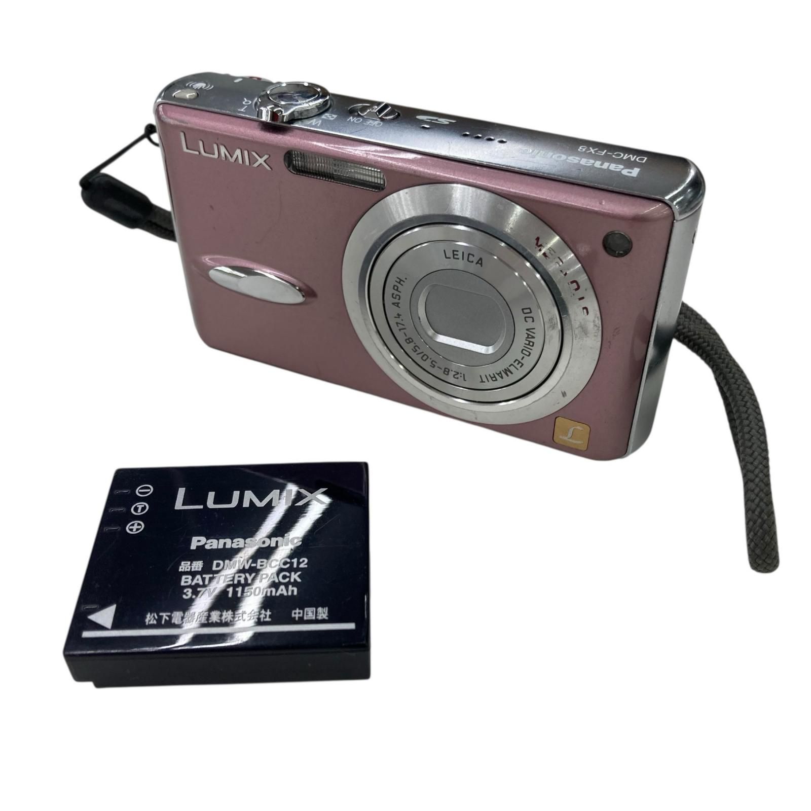 186000 動作未確認 Panasonic パナソニック LUMIX DMC-FX80 ピンク