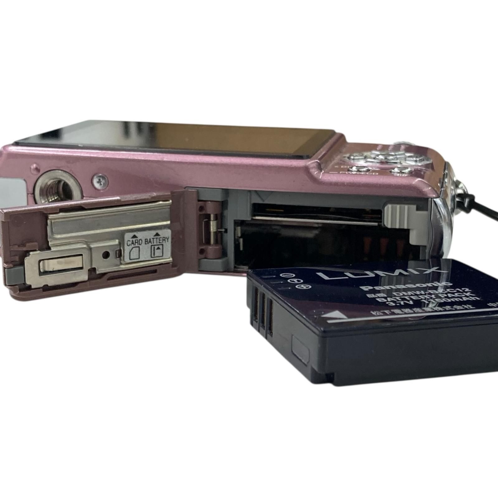 186000 動作未確認 Panasonic パナソニック LUMIX DMC-FX80 ピンク