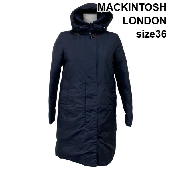□ マッキントッシュロンドン MACKINTOSH ロングダウンコート フード