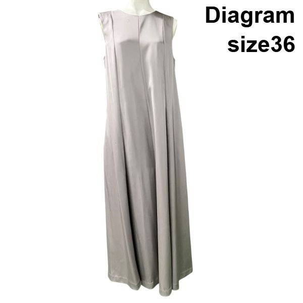 ◇ ダイアグラム Diagram サロペット オールインワン サテン 綺麗目