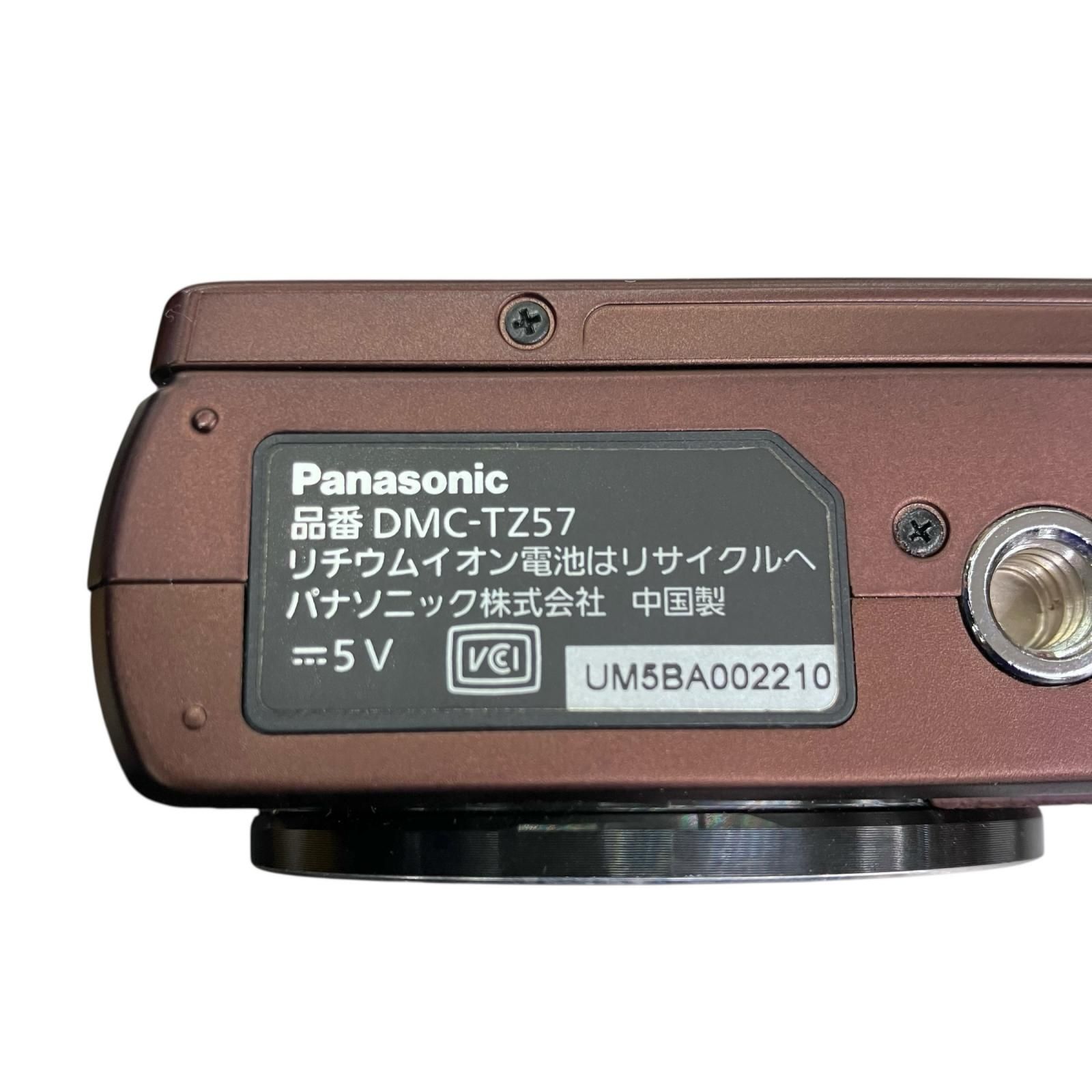 186000 ジャンク品 Panasonic パナソニック LUMIX DMC-TZ57 ブラウン