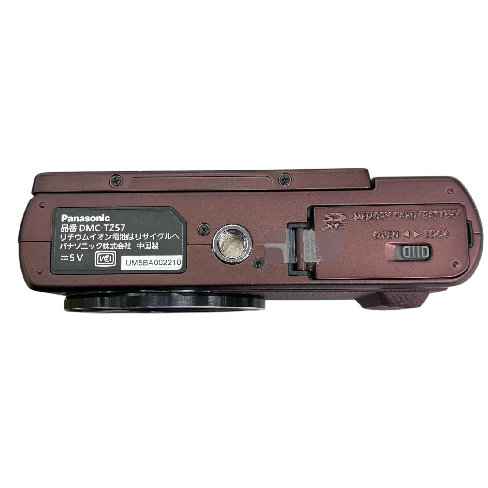 186000 ジャンク品 Panasonic パナソニック LUMIX DMC-TZ57 ブラウン