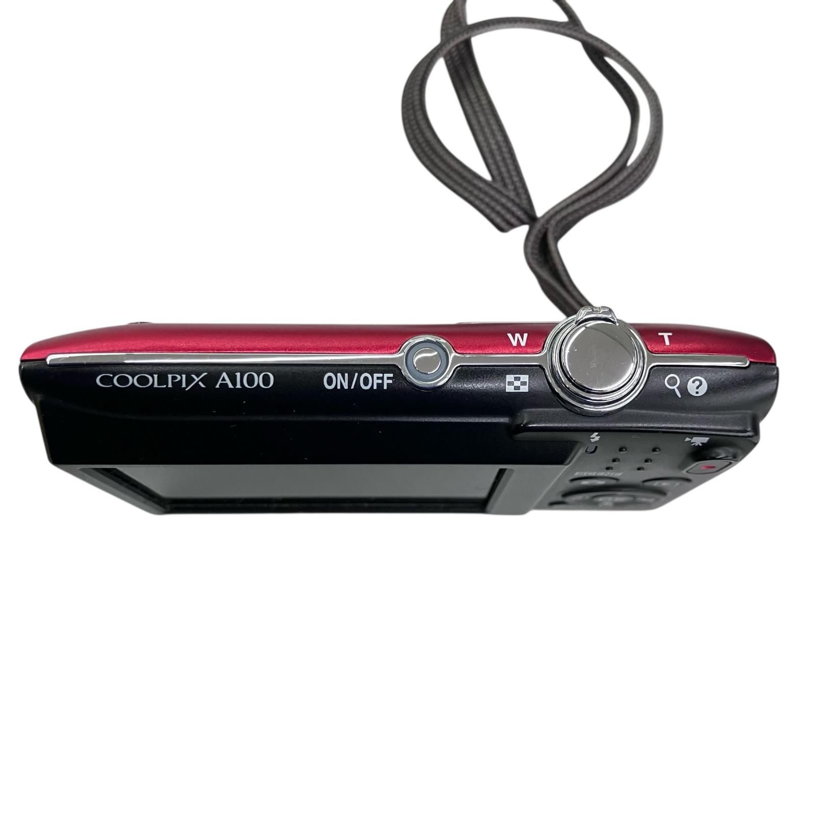 186000 ジャンク品 Nikon ニコン COOLPIX A100 レッド - メルカリ