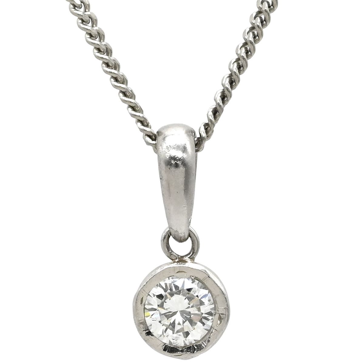 ネックレス ダイヤ ペンダント Pt900 ダイヤモンド Pt850(チェーン