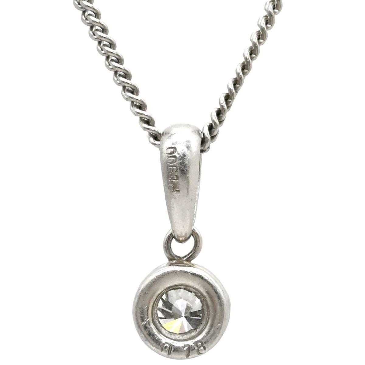 ネックレス ダイヤ ペンダント Pt900 ダイヤモンド Pt850(チェーン