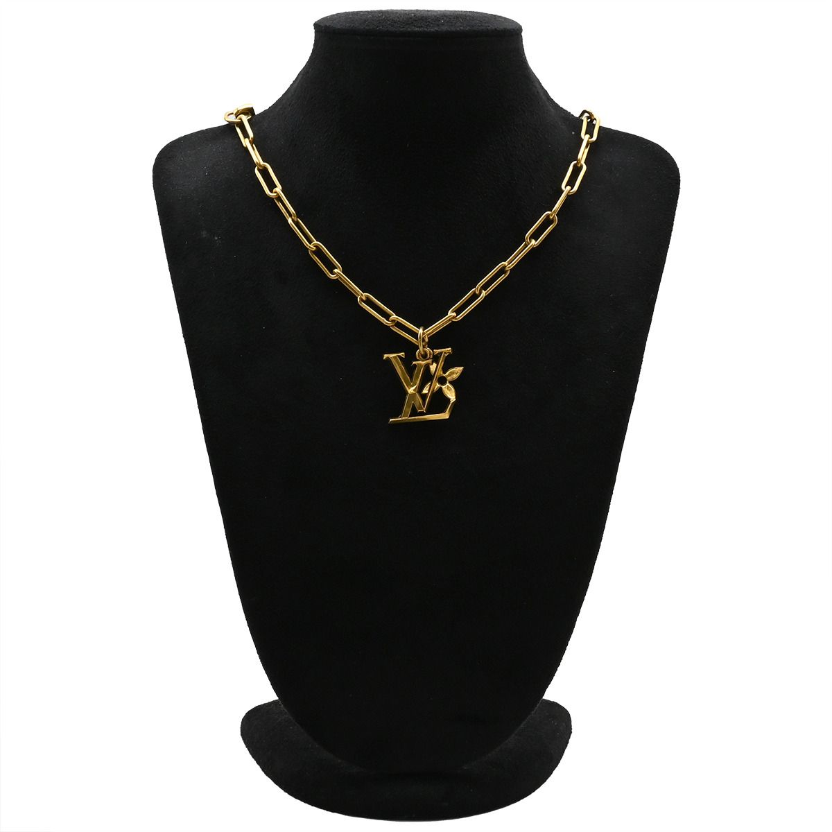 ルイヴィトン LOUIS VUITTON ネックレス コリエ LVフラワー ネックレス 