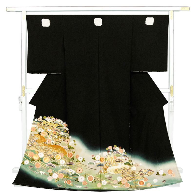 記念感謝祭【仕立無料】京友禅伝統工芸士手描染、本金加工、手刺繍