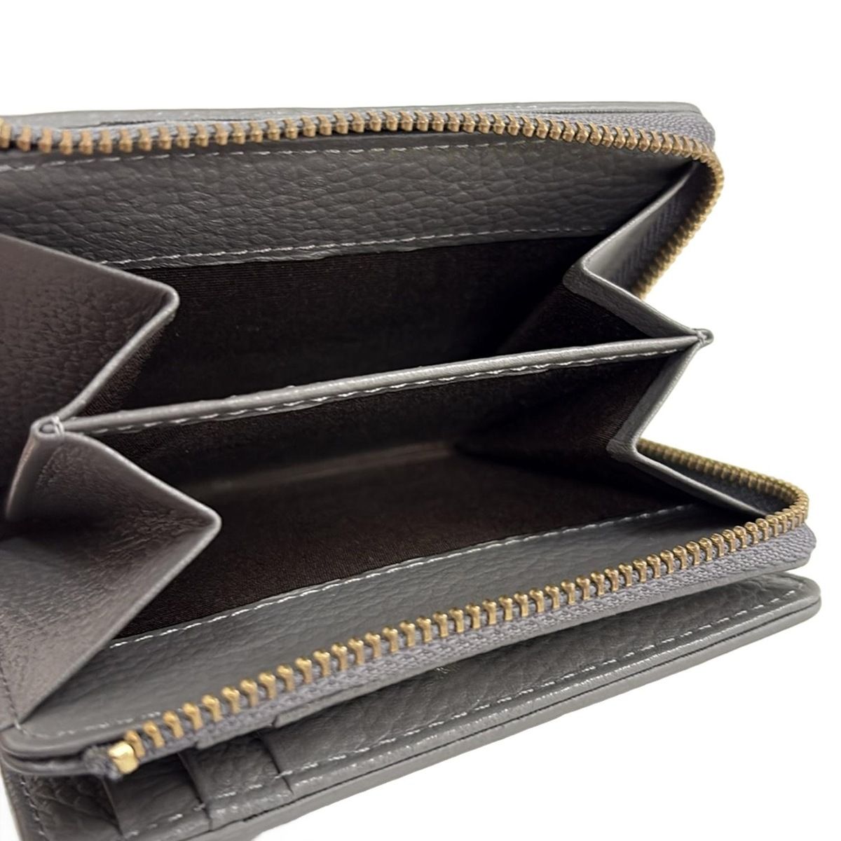 russet(ラシット) 2つ折り財布 - ダークグレー レザー - メルカリ