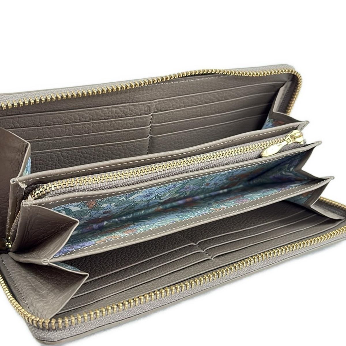 SOMES SADDLE(ソメスサドル) 長財布 - ベージュ ラウンドファスナー