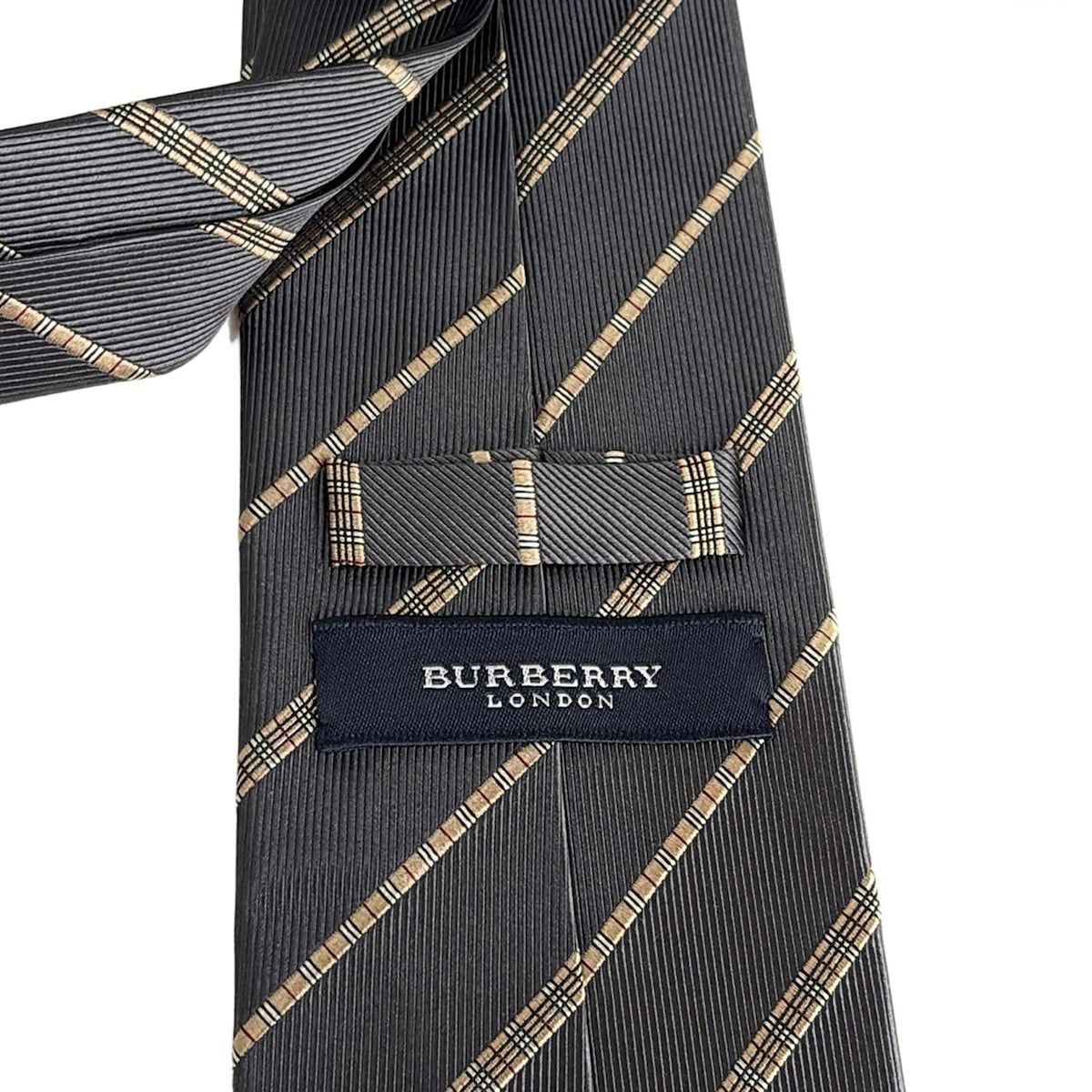 Burberry LONDON(バーバリーロンドン) ネクタイ メンズ - ダークグレー