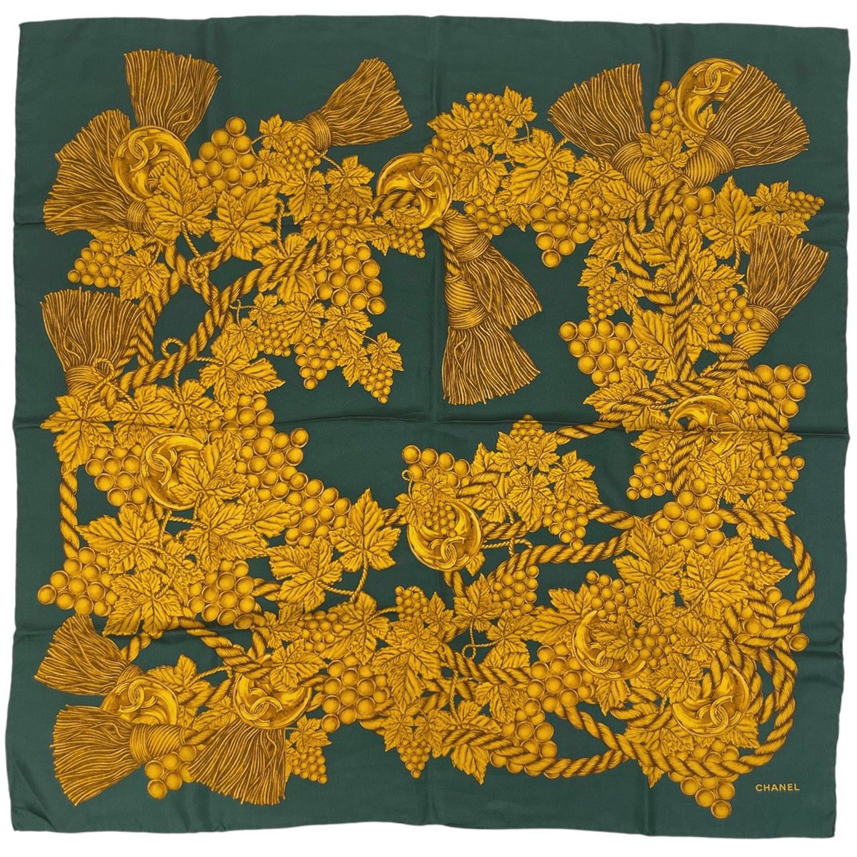 シャネル CHANEL ココマーク スカーフ ロゴ スカーフ スカーフ シルク