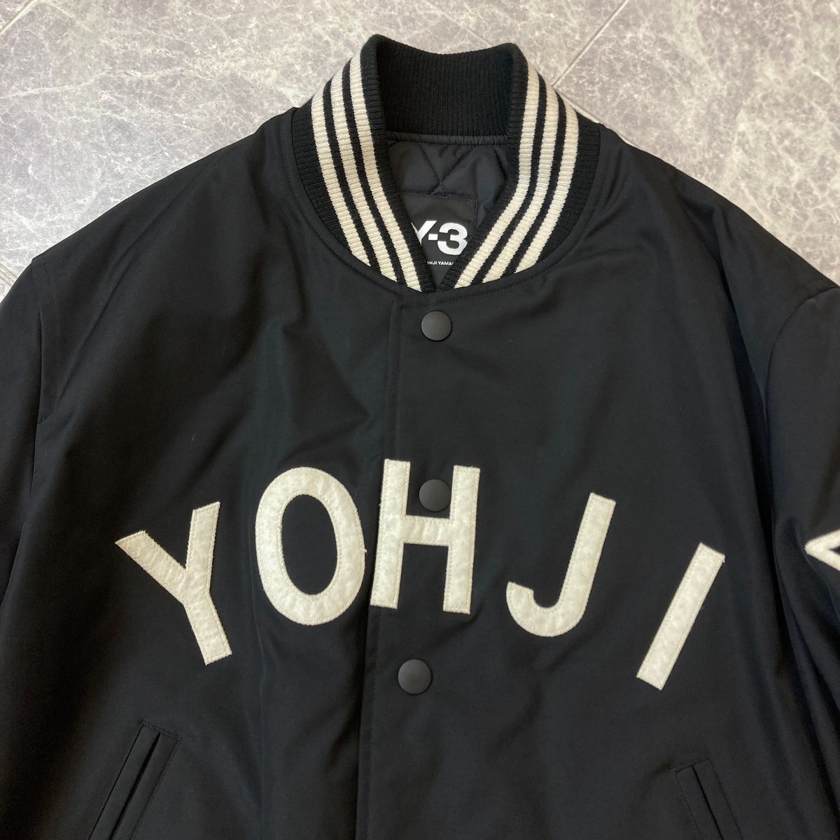 Y-3 ワイスリー ヨウジ レター ボンバージャケット U YOHJI LETTERS