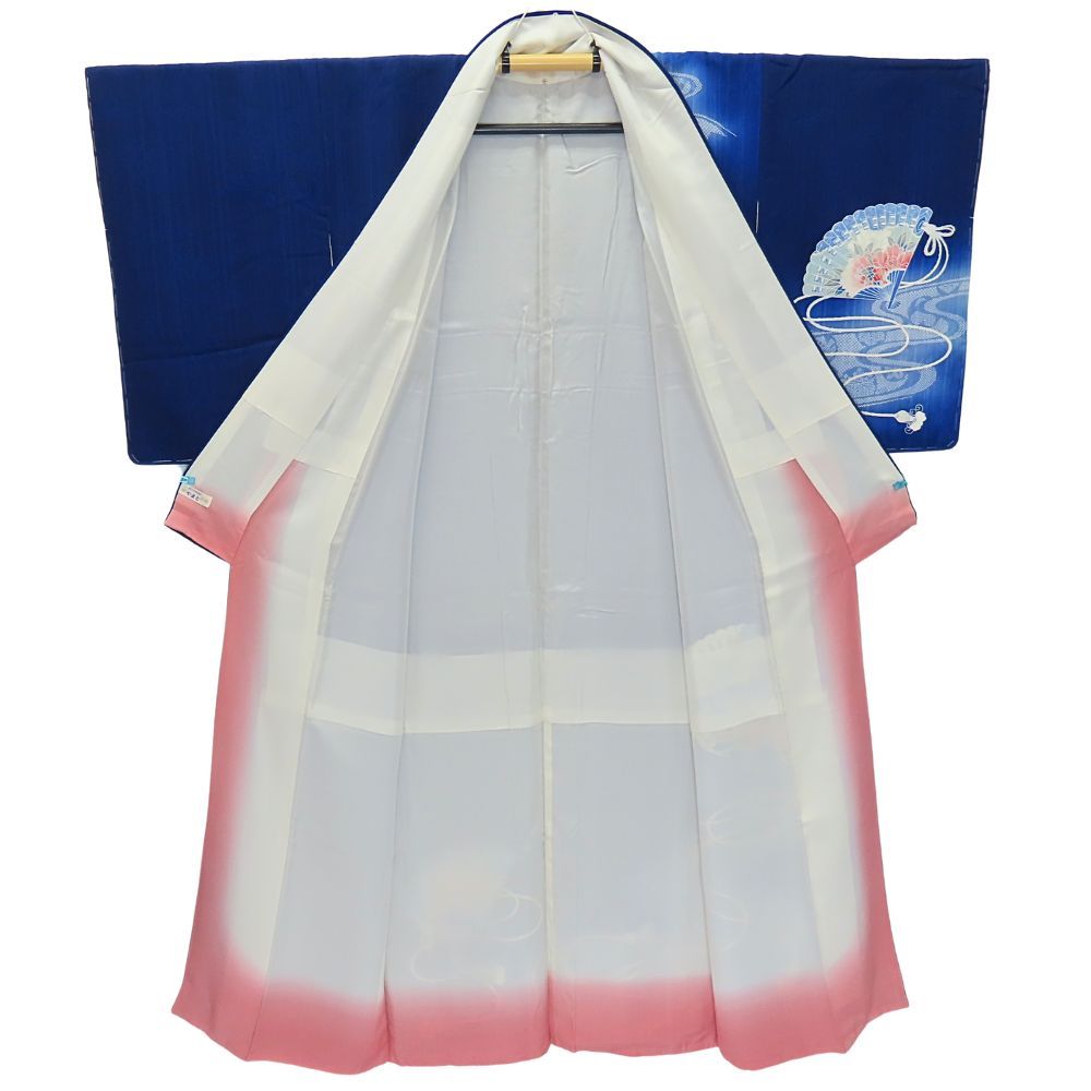 平和屋着物＊夏物 付下げ 反物 着尺 駒絽 五泉 友禅 枝花文 逸品 未