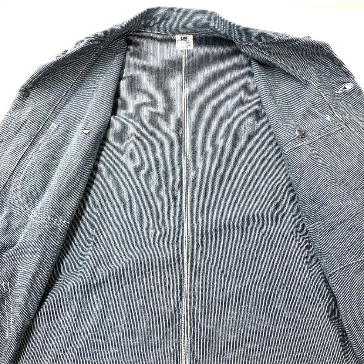 Lee リー カバーオールジャケット サイズ:40 91-J復刻/2412 ブルー 
