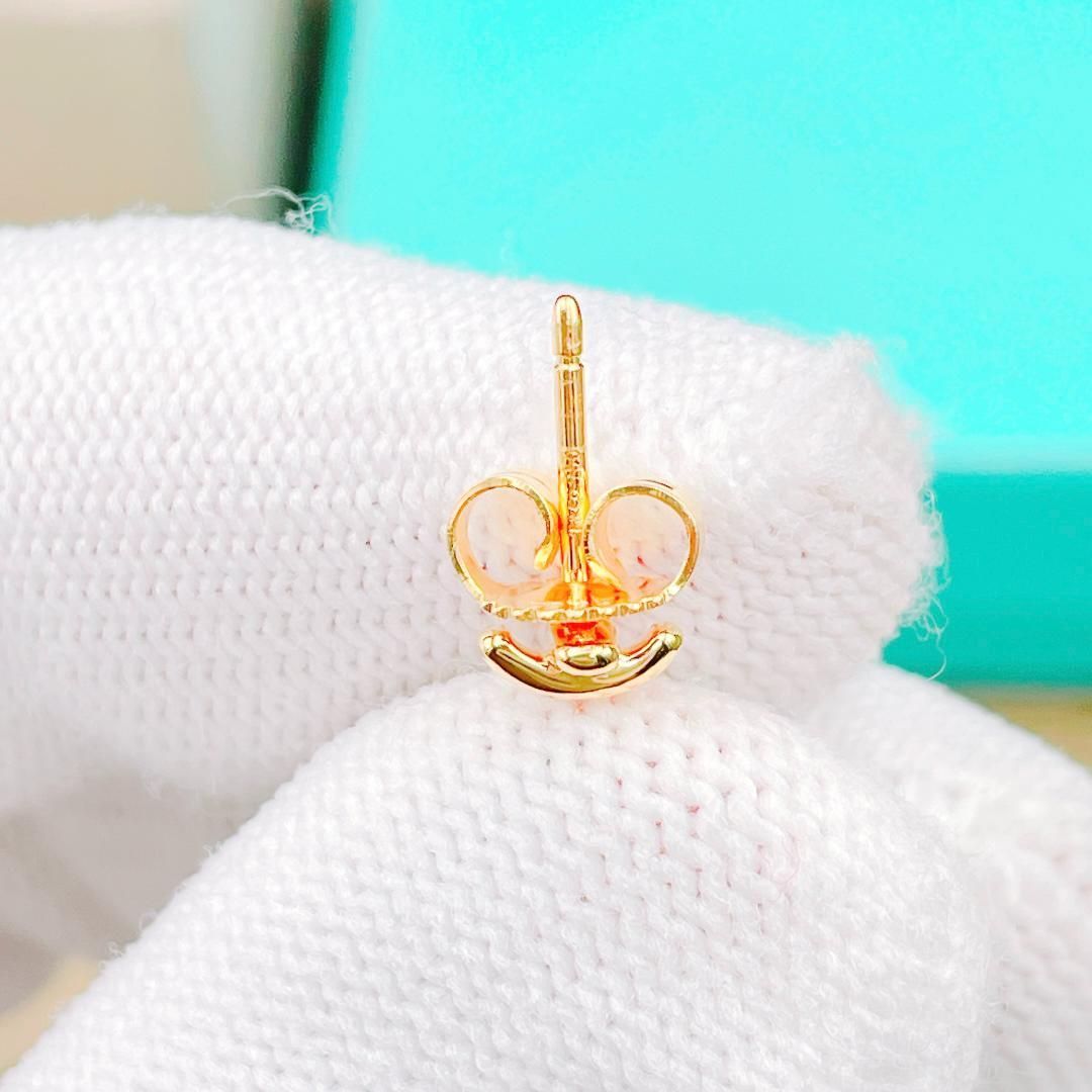 ◇ティファニー◇新品仕上済 Tiffany&Co. クロスステッチ ピアス Au750