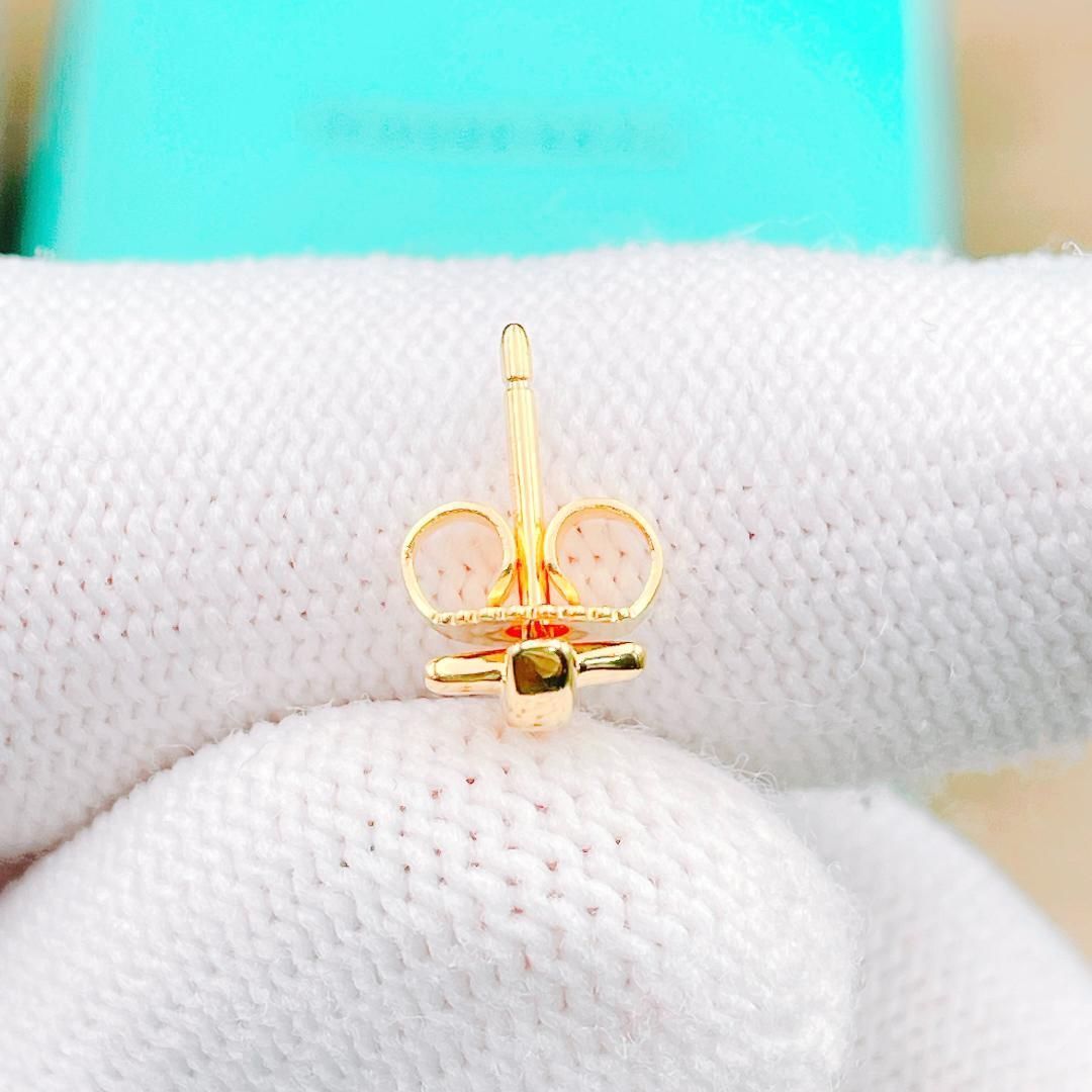 ◇ティファニー◇新品仕上済 Tiffany&Co. クロスステッチ ピアス Au750
