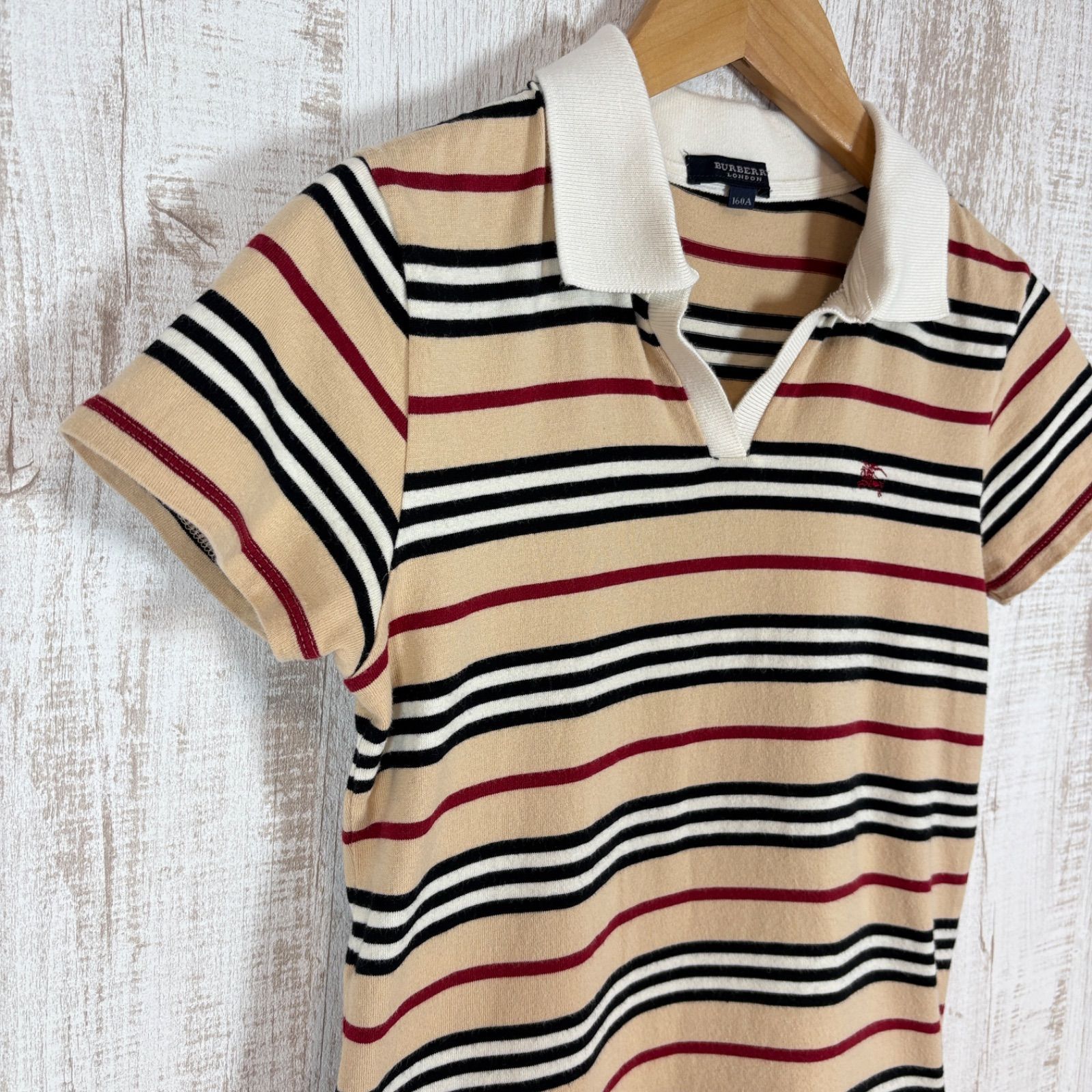 美品/XL相当 バーバリーロンドン　ポロシャツ　ノバチェック　ホースロゴ 美品/XL相当 バーバリーロンドン ポロシャツ ノバチェック ホースロゴ
