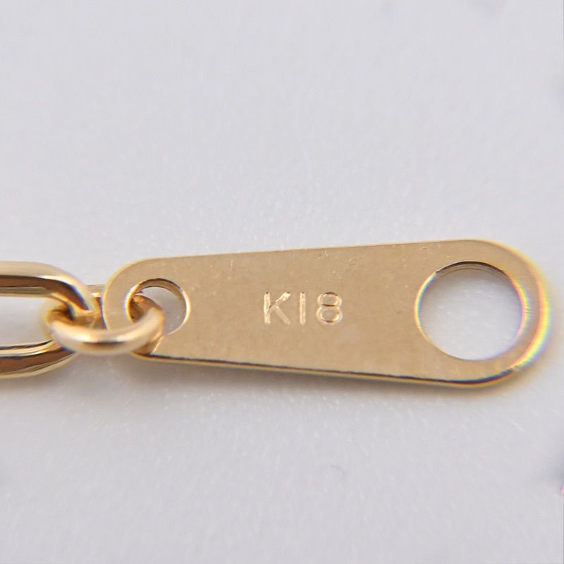 K18 ペーパークリップ ネックレス 幅2.3mm 2.5g 45cm 新品 - メルカリ
