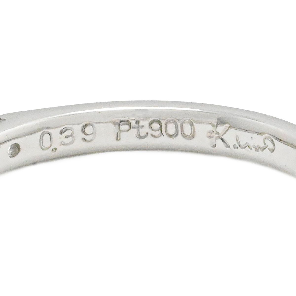 最終価格　ケイウノ　Pt900　0.438ct0.12ct9号ダイヤモンドリング 最終価格 ケイウノ Pt900 0.438ct0.12ct9号ダイヤモンドリング