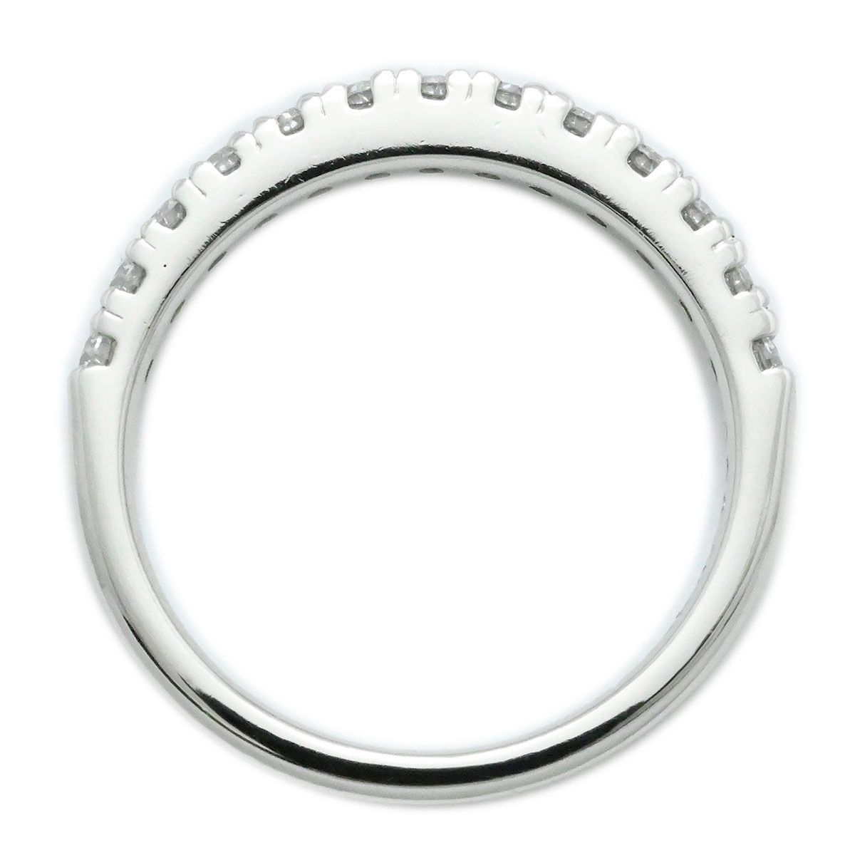 K.UNO ケイ・ウノ Pt900 ダイヤ0.39ct ハーフ エタニティ9.5号 リング