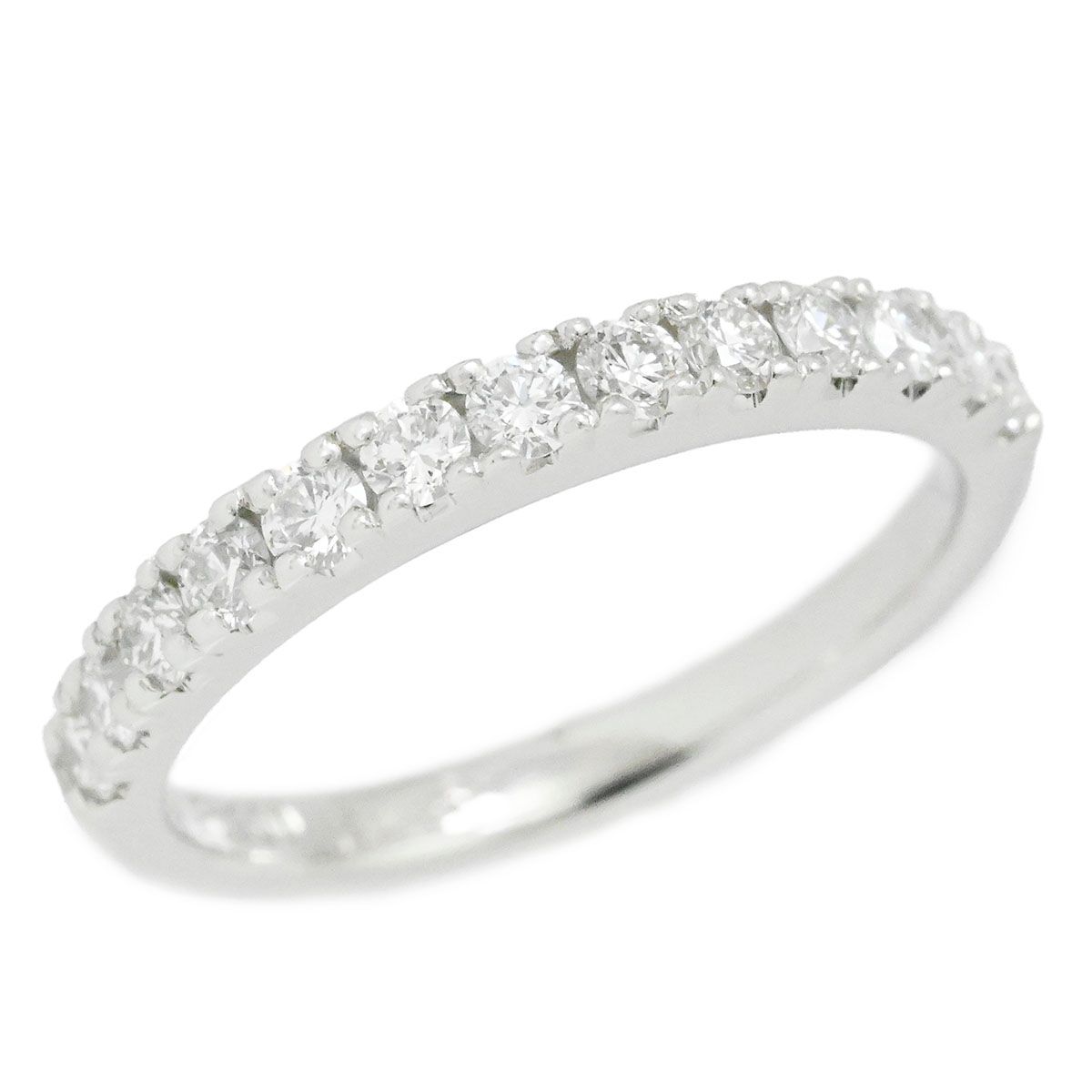 K.UNO ケイ・ウノ Pt900 ダイヤ0.39ct ハーフ エタニティ9.5号 リング